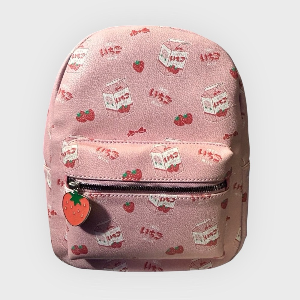 Bioworld Strawberry Milk Mini Backpack